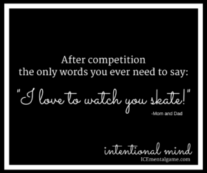 after competition the only words you ever need to say: I love to watch you skate!