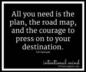 all you need is the plan, the road map and the courage to press on to your destination