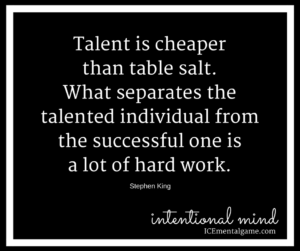 Talent is cheaper than table salt. what separates the talented individual from the successful one is a lot of hard work